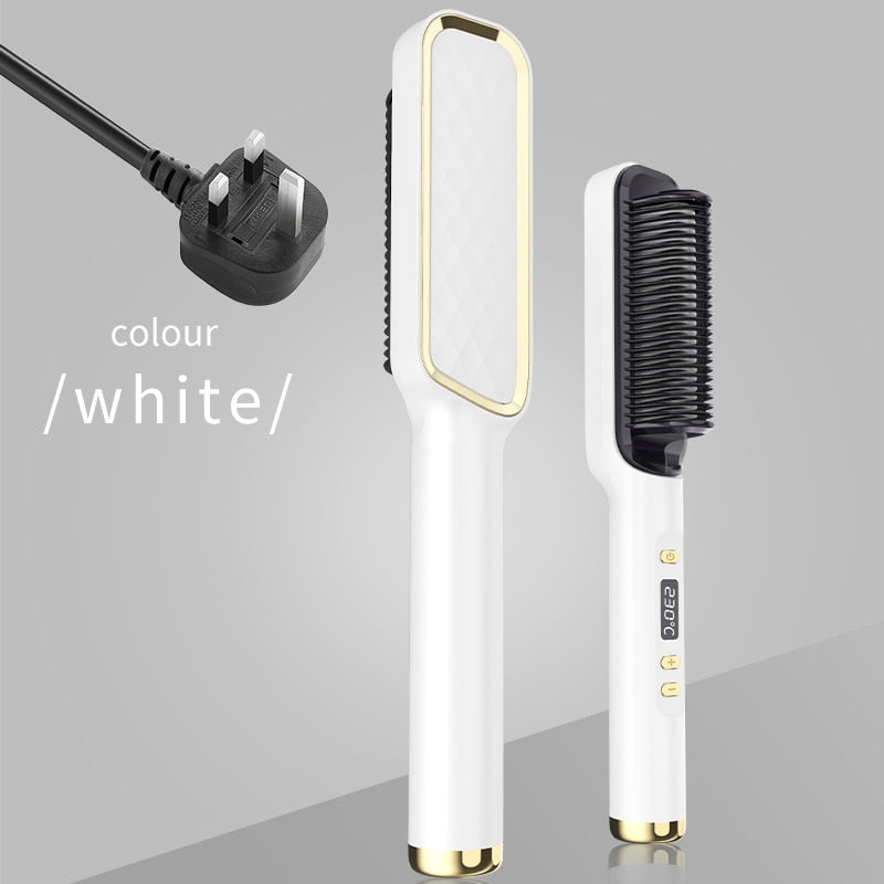 Multifunctional Electric Straight Hair Straightener Comb Brush